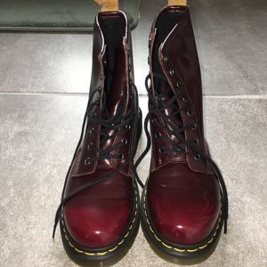 Vegan Cherry Red Dr. Martens